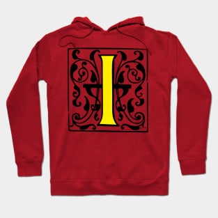 I Letter monogram Hoodie